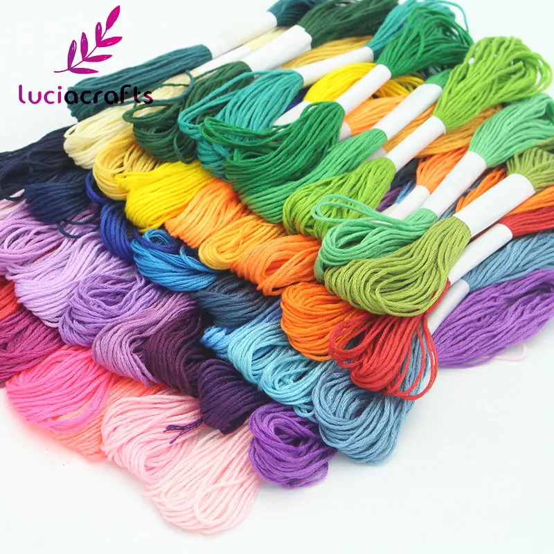 Lucia crafts 6 Shares L:7m Anchor Cross Stitch Cotton Embroidery Thread Sewing DIY Handmade Accessories 8pcs/lot W0103
Lucia crafts 6 Shares L:7m Anchor Cross Stitch Cotton Embroidery Thread Sewing DIY Handmade Accessories 8pcs/lot W0103