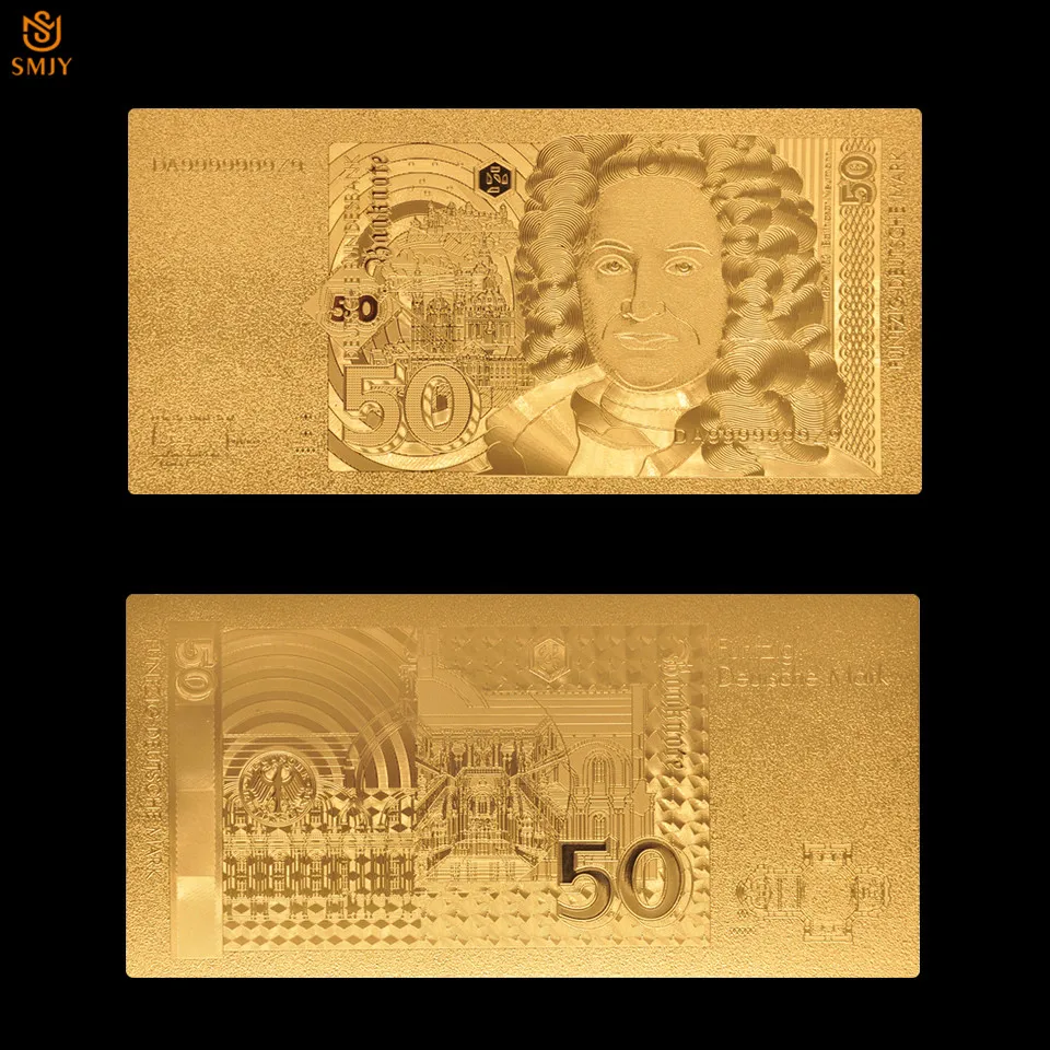 1991 German 24k Gold Banknote 50 Mark Money Paper Collectible Banknote Bill Note Souvenir Gift For Home Decor
1991 German 24k Gold Banknote 50 Mark Money Paper Collectible Banknote Bill Note Souvenir Gift For Home Decor