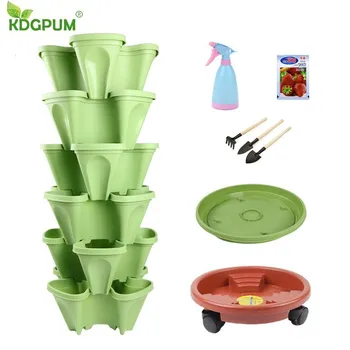 Garden Plastic Pot Strawberry Bonsai Pot Three-dimensional Combination Balcony Flower Pot Space Saving Vegetable Planting Box
Garden Plastic Pot Strawberry Bonsai Pot Three-dimensional Combination Balcony Flower Pot Space Saving Vegetable Planting Box