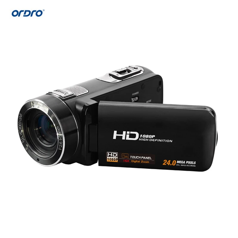ORDRO HDV-Z8 Digital Video Camera 1080P Full HD 24MP Camcorder 16x Zoom 3.0" Touch Screen With Controller free shipping
ORDRO HDV-Z8 Digital Video Camera 1080P Full HD 24MP Camcorder 16x Zoom 3.0" Touch Screen With Controller free shipping