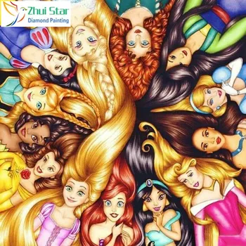 Zhuistar 5d Diy Diamond Painting Cross Stitch Cartoon Princesses Diamond Mosaic Full diamond embroidery rhinestones gift HY
Zhuistar 5d Diy Diamond Painting Cross Stitch Cartoon Princesses Diamond Mosaic Full diamond embroidery rhinestones gift HY