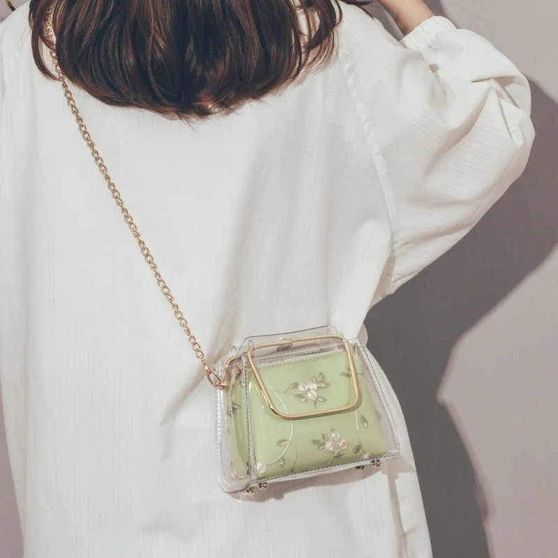 Sweet Lady Transparent Jelly Tote bag 2019 Summer New Quality PVC Women's Designer Handbag Chain Shoulder Messenger Bag Purses
Sweet Lady Transparent Jelly Tote bag 2019 Summer New Quality PVC Women's Designer Handbag Chain Shoulder Messenger Bag Purses