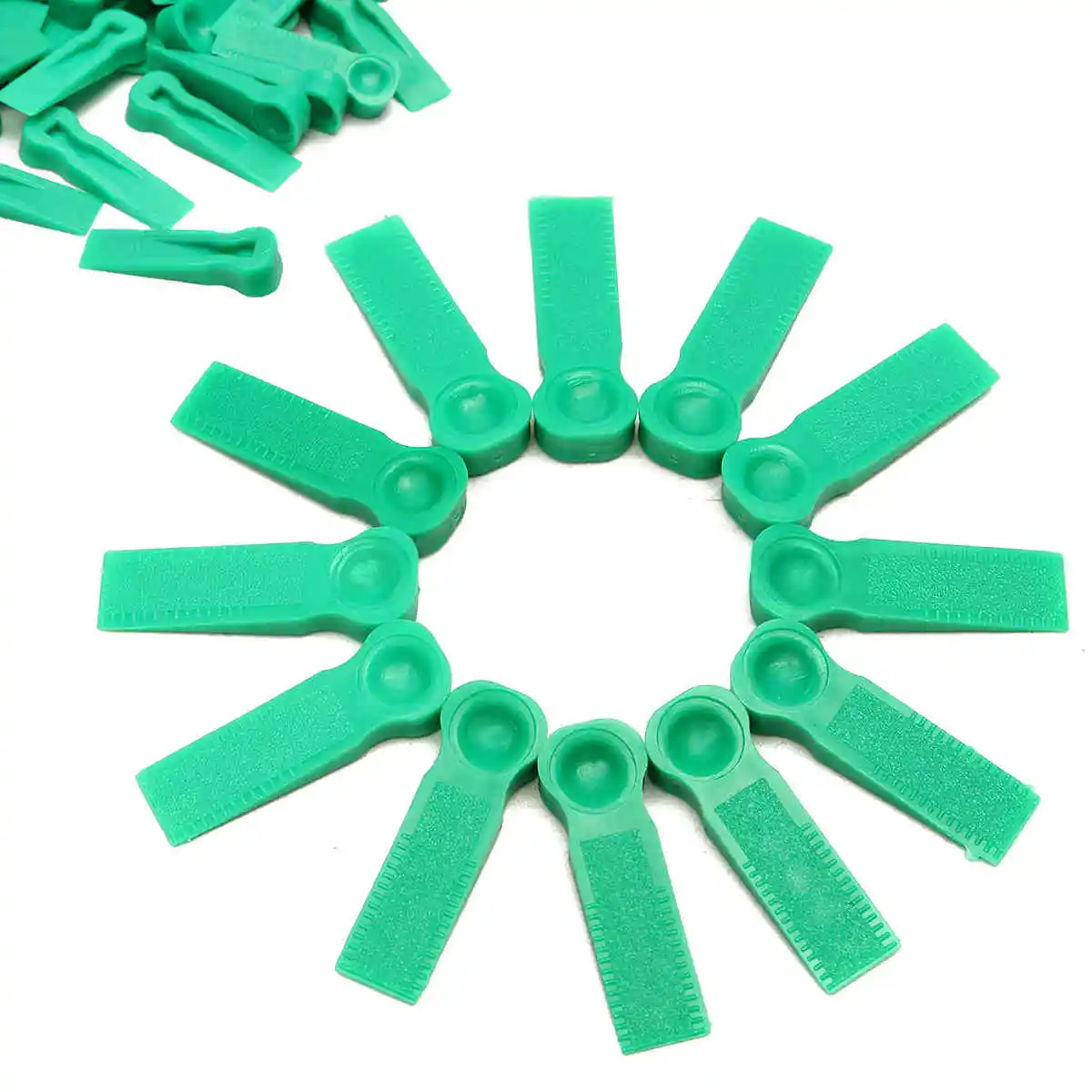 100pcs x Wedges Floor Wall Tile Leveling System Tile Spacers Bulding Tool Plastic accessories
100pcs x Wedges Floor Wall Tile Leveling System Tile Spacers Bulding Tool Plastic accessories