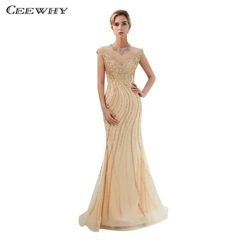 CEEWHY Bling Glittering Evening Dresses Beaded Robe De Soiree Gold Evening Party Dress Special Occasion Formal Evening Dress
CEEWHY Bling Glittering Evening Dresses Beaded Robe De Soiree Gold Evening Party Dress Special Occasion Formal Evening Dress