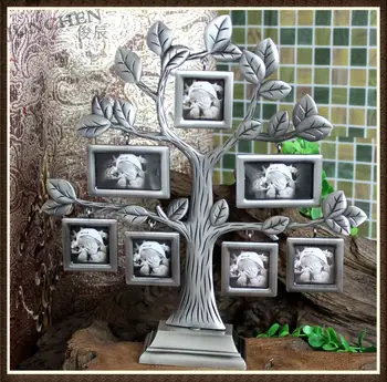 Happiness Family Tree Photo Frame Creative Tree Shaped Frame for7 Photos Alloy metal photo frame baby Home Decor frame set XC054
Happiness Family Tree Photo Frame Creative Tree Shaped Frame for7 Photos Alloy metal photo frame baby Home Decor frame set XC054