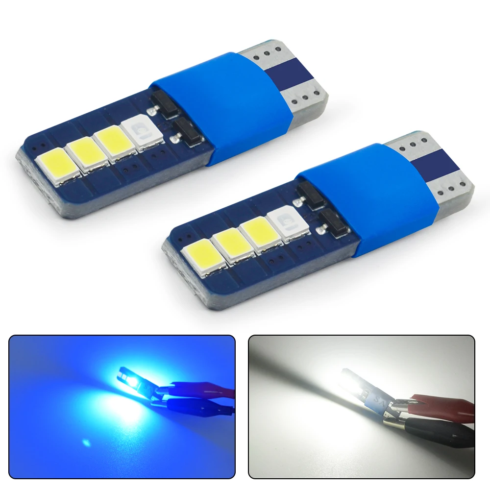 Горячая продажа 2835 8SMD T10 светодиодная автомобильная лампа белый светодиод Canbus