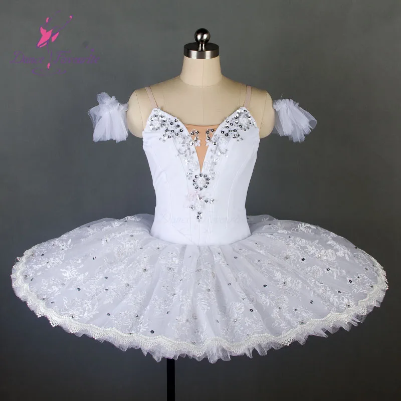 Женская профессиональная балетная пачка белая классическая юбка-пачка для