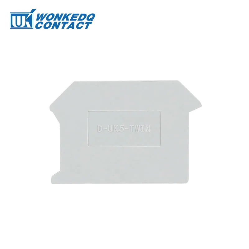 10pcs D-UK5-TWIN For UK-5-TWIN Terminal Block Accessories End Cover Plate Din Rail Terminal Blocks
10pcs D-UK5-TWIN For UK-5-TWIN Terminal Block Accessories End Cover Plate Din Rail Terminal Blocks