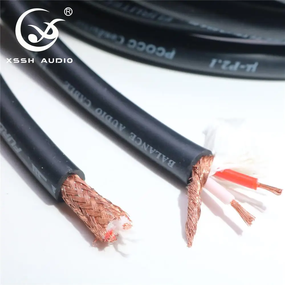 Hi-end HIFI XSSH Audio 8mm ALPHA Series μ-P2.1 PCOCC Conductor Balance Audio Cable Wire Cord Line Cables
Hi-end HIFI XSSH Audio 8mm ALPHA Series μ-P2.1 PCOCC Conductor Balance Audio Cable Wire Cord Line Cables