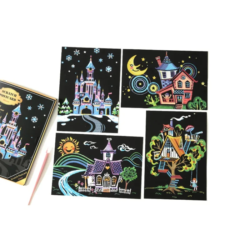 Art Painting Paper Scratch Kits Magic Scratch Off Painting With Drawing Stick For Kids Home Hanging Decoration Paint By Number
Art Painting Paper Scratch Kits Magic Scratch Off Painting With Drawing Stick For Kids Home Hanging Decoration Paint By Number