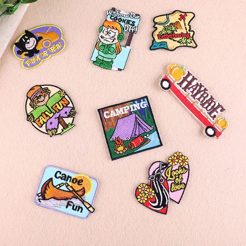 1PC Sticker For Clothes Cartoon Camping Riverdale Colorful Pattern Patches On Clothing Iron Embroidered Patch For Backpack Badge
1PC Sticker For Clothes Cartoon Camping Riverdale Colorful Pattern Patches On Clothing Iron Embroidered Patch For Backpack Badge