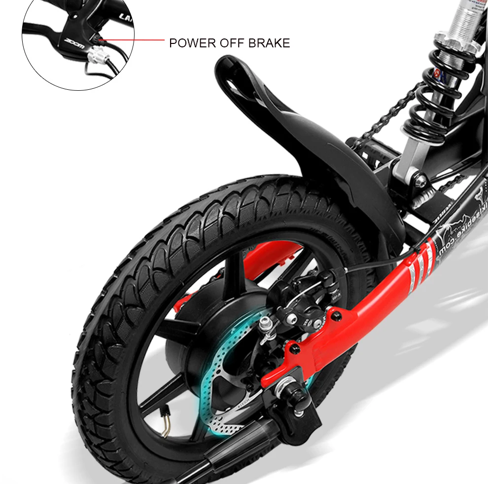 Sale Electric bicycle to help travel small lithium battery new generation driving battery folding electric bicycle 14 inch mini bicyc 13