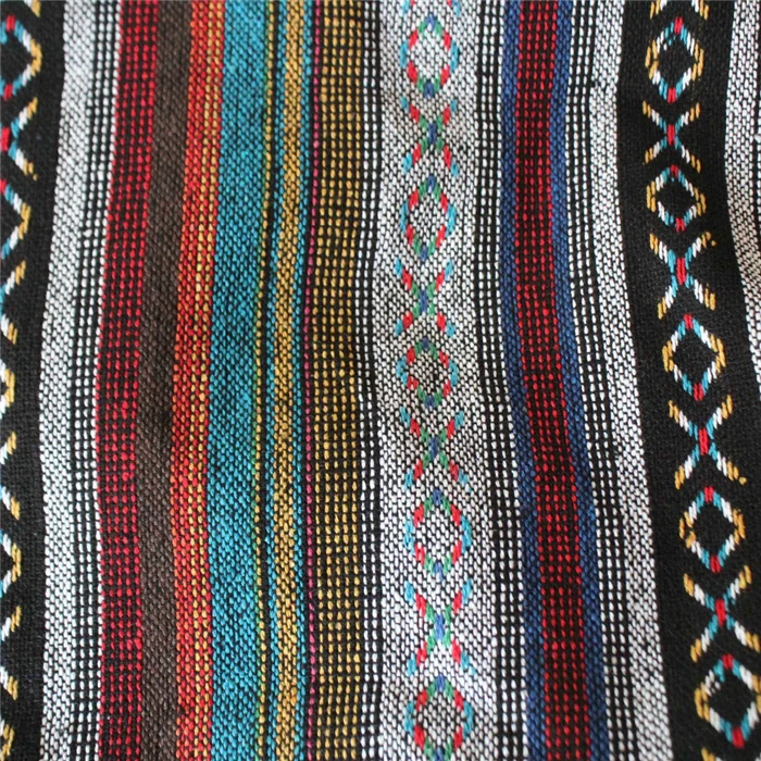 Sac à dos cordon tissu imprimé ethnique Sac à dos cordon tissu imprimé ethnique