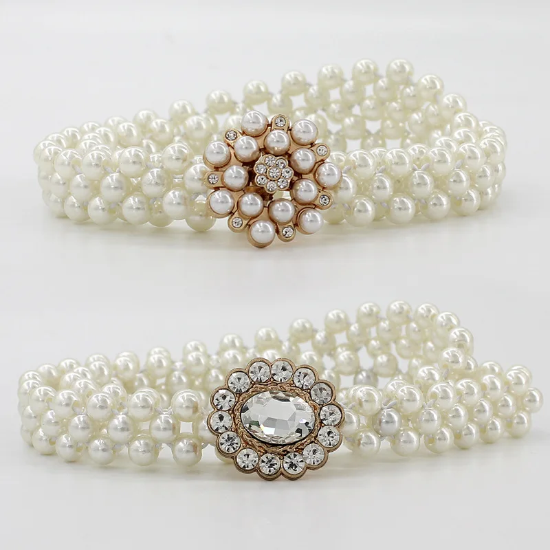 AWAYTR Korean Pearl Thin Waist Chain Fashion Elastic Belt For Women Female Rhinestone Waistband for Dress Decorative Accessories
AWAYTR Korean Pearl Thin Waist Chain Fashion Elastic Belt For Women Female Rhinestone Waistband for Dress Decorative Accessories
