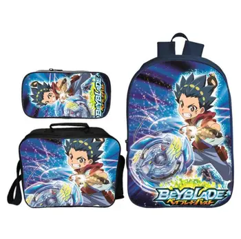 New Arrivals 3Pcs/Set Beyblade Burst Printing School Backpack for Teenager Boys Cool Cartoon Kids School Bags Children Bookbags
New Arrivals 3Pcs/Set Beyblade Burst Printing School Backpack for Teenager Boys Cool Cartoon Kids School Bags Children Bookbags