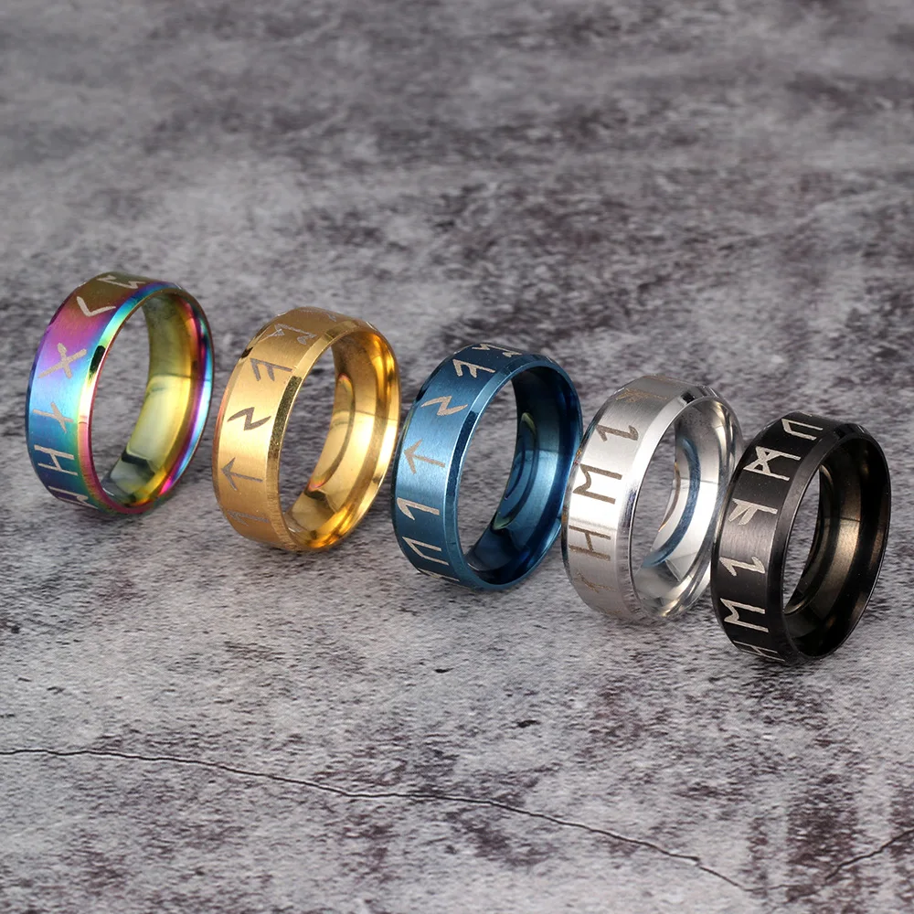 Stainless Steel Men's Viking Rune Ring with Elder Futhark Nordic Rune Rings Mythology Viking Jewelry Rings For Women Dropshippin
Stainless Steel Men's Viking Rune Ring with Elder Futhark Nordic Rune Rings Mythology Viking Jewelry Rings For Women Dropshippin