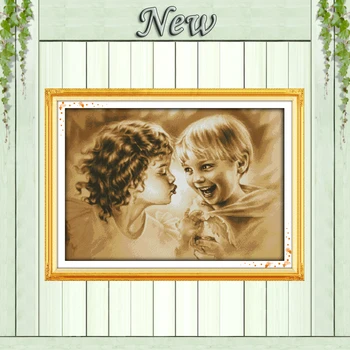 My little buddy,Boy and girl,Counted printed on canvas DMC 14CT 11CT Cross Stitch Needlework kit,Embroidery Set,House wall Decor
My little buddy,Boy and girl,Counted printed on canvas DMC 14CT 11CT Cross Stitch Needlework kit,Embroidery Set,House wall Decor