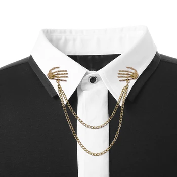 Western Popular Retro Punk Style Brooch Skull Claw Brooch Pins Shirt Collar Pin Collar Chain Alloy Pins And Brooches Men Jewelry
Western Popular Retro Punk Style Brooch Skull Claw Brooch Pins Shirt Collar Pin Collar Chain Alloy Pins And Brooches Men Jewelry