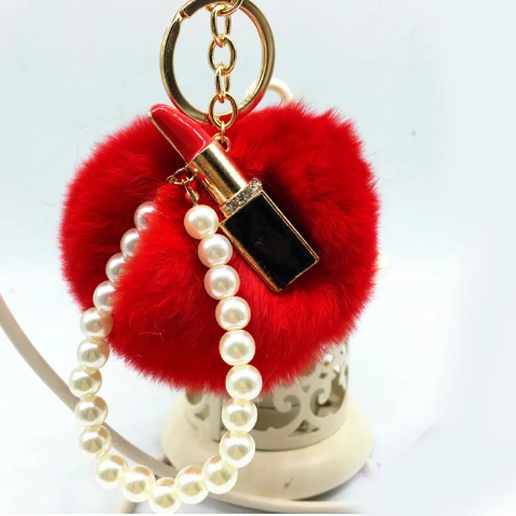Felyskep Fashion Lipstick Fur Pom Keychain Real Rex RabbitFur Ball Keychain For Women Bag Pendant 024WA
Felyskep Fashion Lipstick Fur Pom Keychain Real Rex RabbitFur Ball Keychain For Women Bag Pendant 024WA