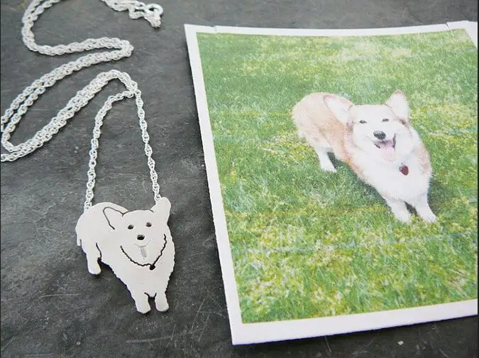Custom Welsh Corgi Necklace, Your Pet Pendant, Dog silhouette Memory Jewelry Keepsake Memorial Gift--12 pcs/Lot
Custom Welsh Corgi Necklace, Your Pet Pendant, Dog silhouette Memory Jewelry Keepsake Memorial Gift--12 pcs/Lot