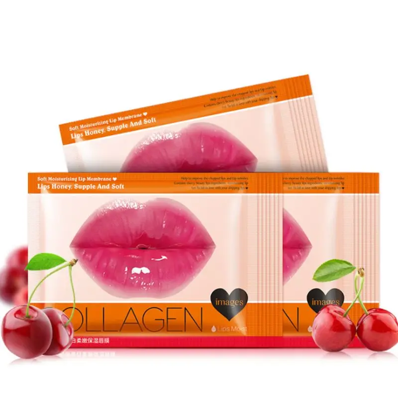 Lips Mask Collagen Cherry Extraction Moisturizing Anti Aging Anti Wrinkle Skin Care Products Natural Moisture Essence Lip Gel
