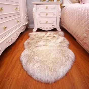 Artificial Wool Irregular Rug Long Hair Faux Fur Bedroom Carpets Living Room Floor Mats Soft Plush Cushion Pad Home Decoration
Artificial Wool Irregular Rug Long Hair Faux Fur Bedroom Carpets Living Room Floor Mats Soft Plush Cushion Pad Home Decoration