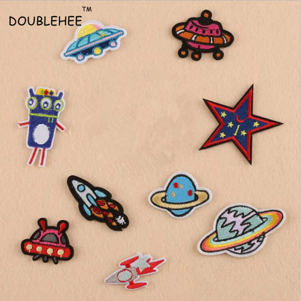 DOUBLEHEE Rocket Ship Planet Embroidered Iron On Patches Design Beauty Embroidered Badges diy accessories shoes bag
DOUBLEHEE Rocket Ship Planet Embroidered Iron On Patches Design Beauty Embroidered Badges diy accessories shoes bag