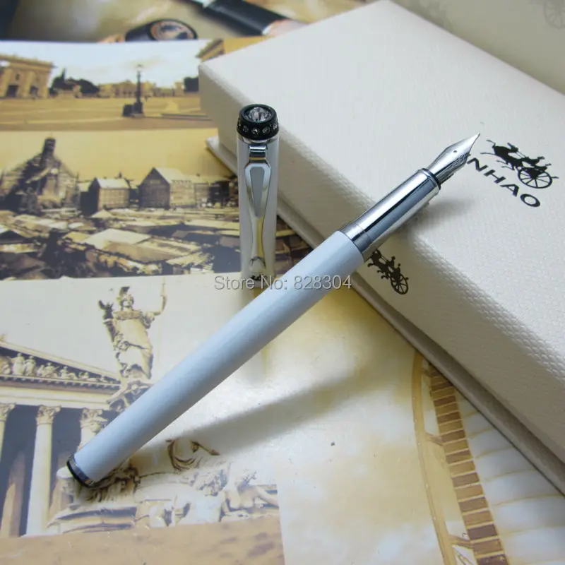 12 pcs jinhao fountain pen wholesale trade 0.5MM finance pen effort clip the top silver metal pen diamond gift pen
12 pcs jinhao fountain pen wholesale trade 0.5MM finance pen effort clip the top silver metal pen diamond gift pen