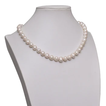 9-10mm Noble and Natural fresh water white pearl with round gentle necklace findings 18inch wholesale for Mother's Day
9-10mm Noble and Natural fresh water white pearl with round gentle necklace findings 18inch wholesale for Mother's Day