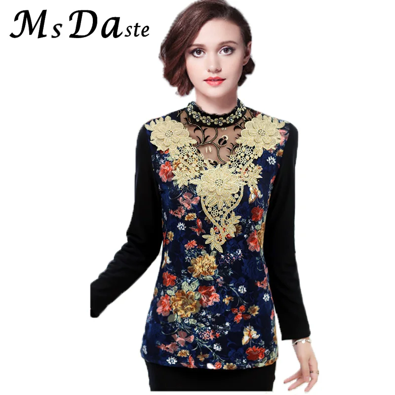 Women Lace Shirts 2019 Embroidery Lady Blouses Tops Turtleneck Female Tees Shirts Blusas Feminina Red Green Black Blue XL~4XL
Women Lace Shirts 2019 Embroidery Lady Blouses Tops Turtleneck Female Tees Shirts Blusas Feminina Red Green Black Blue XL~4XL