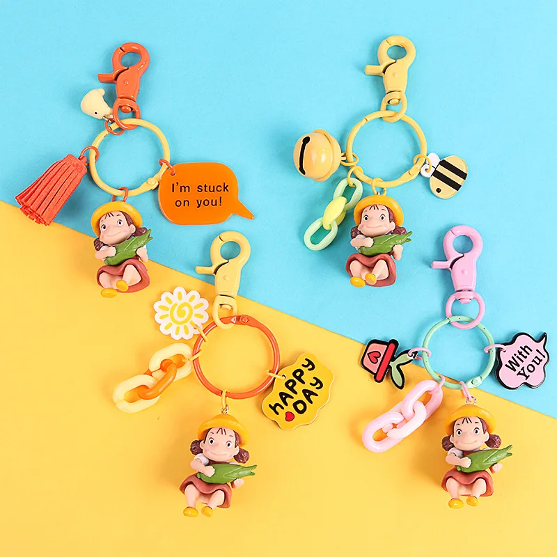 Cartoon Hayao Miyazaki My Neighbor Totoro Mei Doll Figure Keychain Keyring For Women Bag Purse Charm Pendant Jewelry
Cartoon Hayao Miyazaki My Neighbor Totoro Mei Doll Figure Keychain Keyring For Women Bag Purse Charm Pendant Jewelry