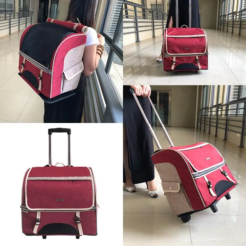 3-in-1 Pet Carrier Travel Backpack trolley Pet Stroller for Dogs and Cats Easy Walk Travel Tote Airline Approved
3-in-1 Pet Carrier Travel Backpack trolley Pet Stroller for Dogs and Cats Easy Walk Travel Tote Airline Approved