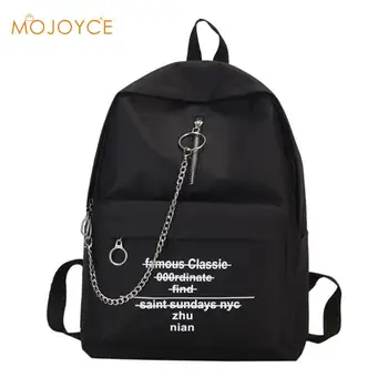 Women Canvas Zipper Print Backpack Female Fashion Letter Trend Chain Backpack Women Large Capacity School Travel Knapsack
Women Canvas Zipper Print Backpack Female Fashion Letter Trend Chain Backpack Women Large Capacity School Travel Knapsack