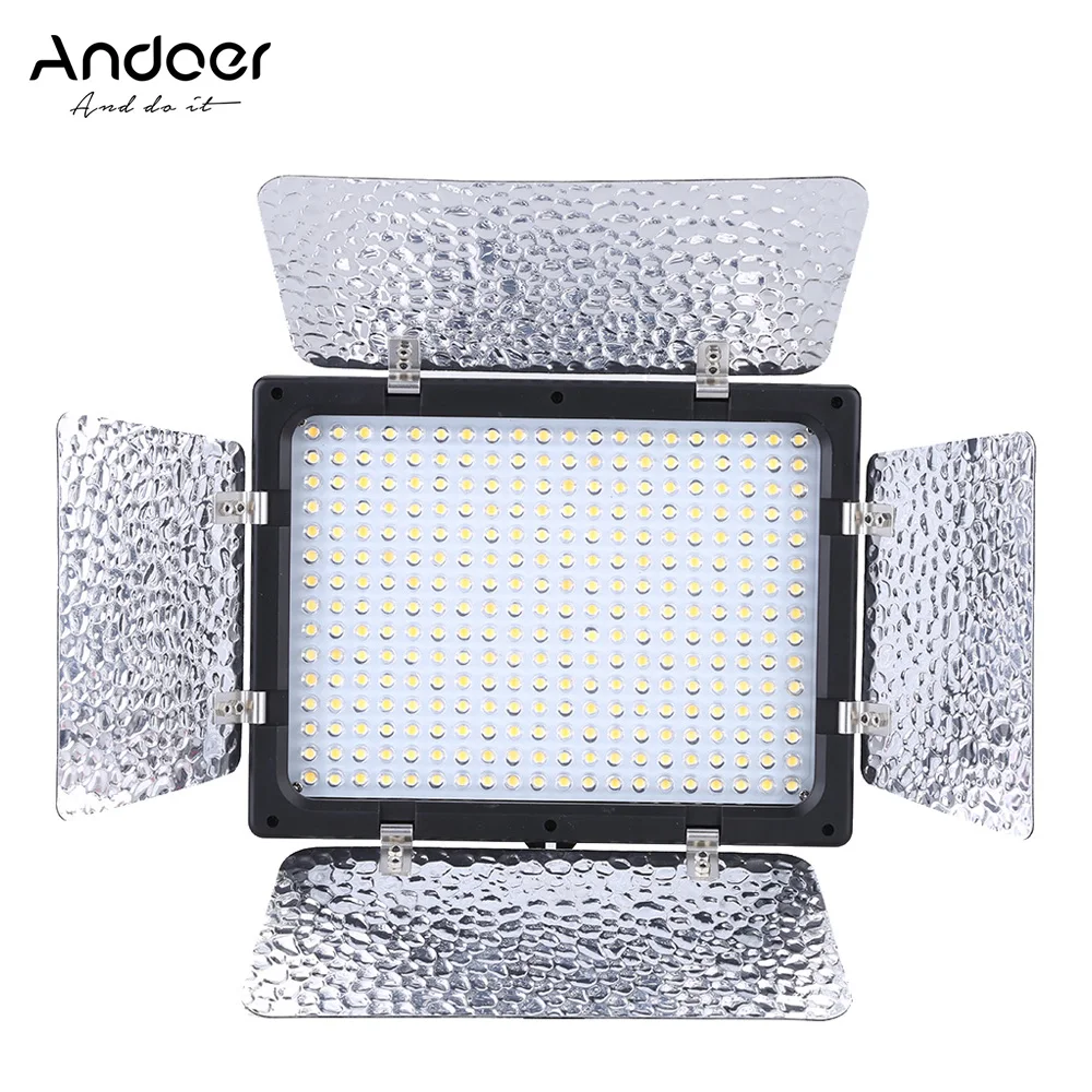 Andoer W300 Photography Lighting Video Light Lamp Panel 300 LEDs 6000K for Canon Nikon Pentax Sony Olympus Fujifilm DSLR Camera
Andoer W300 Photography Lighting Video Light Lamp Panel 300 LEDs 6000K for Canon Nikon Pentax Sony Olympus Fujifilm DSLR Camera