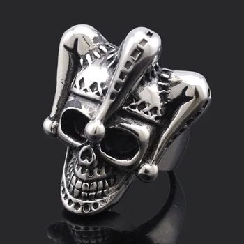 ATGO Men Jewelry Rock Style Clown Hat Skull Ring For Men's Stainless Steel 2018 Biker Jewelry Party Gift BR434
ATGO Men Jewelry Rock Style Clown Hat Skull Ring For Men's Stainless Steel 2018 Biker Jewelry Party Gift BR434
