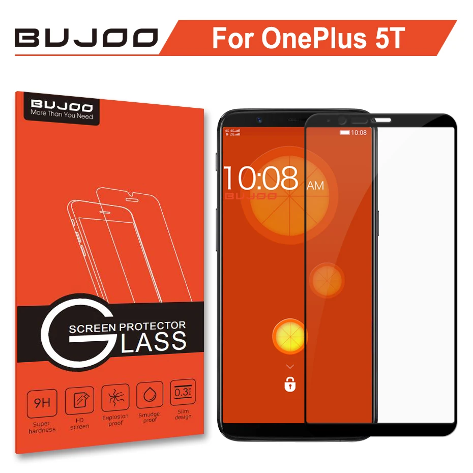 Original BUJOO Real 2.5D 0.3mm 9H Full Cover Protective Tempered Glass For OnePlus 5T Screen Protector One Plus 5 T 1+5T Film
Original BUJOO Real 2.5D 0.3mm 9H Full Cover Protective Tempered Glass For OnePlus 5T Screen Protector One Plus 5 T 1+5T Film