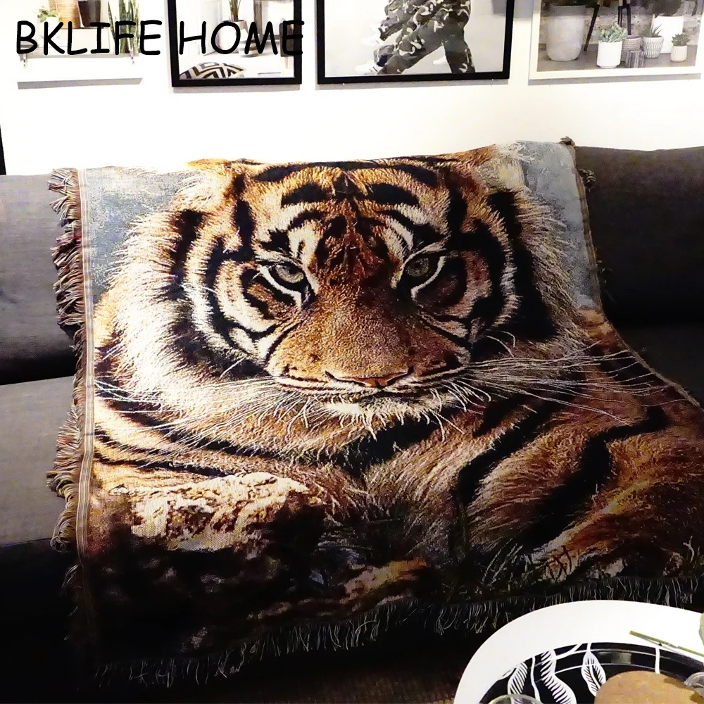 Multifunction Cotton Rug Tiger Pattern Sofa Blanket Living Room Bedroom Soft Carpet Bedspread Tablecloth Tapestry
Multifunction Cotton Rug Tiger Pattern Sofa Blanket Living Room Bedroom Soft Carpet Bedspread Tablecloth Tapestry