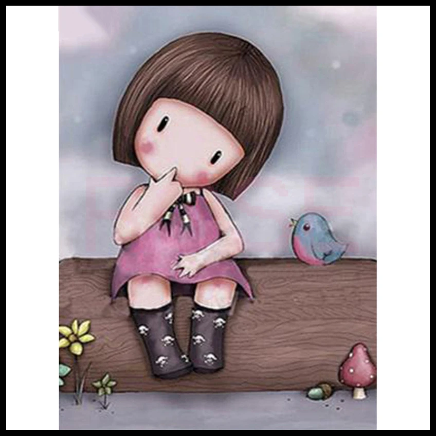Diy Diamond Painting Cross Stitch Lovely cartoon girl Needlework Diamond Embroidery Full Diamond Decorative Kits gift WG277
Diy Diamond Painting Cross Stitch Lovely cartoon girl Needlework Diamond Embroidery Full Diamond Decorative Kits gift WG277