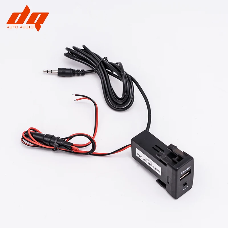 2.1A USB Charger AUX Socket Power Adapter & 3.5mm Indicator Audio Jack Extension Lead Flush Lossless Mount for TOYOTA VIGO
2.1A USB Charger AUX Socket Power Adapter & 3.5mm Indicator Audio Jack Extension Lead Flush Lossless Mount for TOYOTA VIGO
