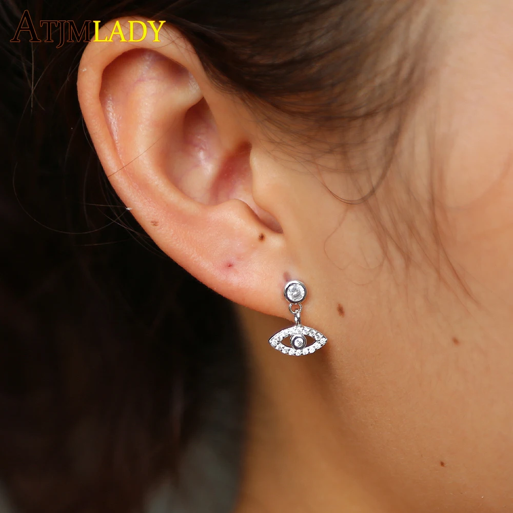 Pendientes Oorbellen Brinco Color Fashion Jewelry Cute Small Eye Charm Turkish Evil Paved Cz 100% 925 Dangle Earring For Girl
Pendientes Oorbellen Brinco Color Fashion Jewelry Cute Small Eye Charm Turkish Evil Paved Cz 100% 925 Dangle Earring For Girl