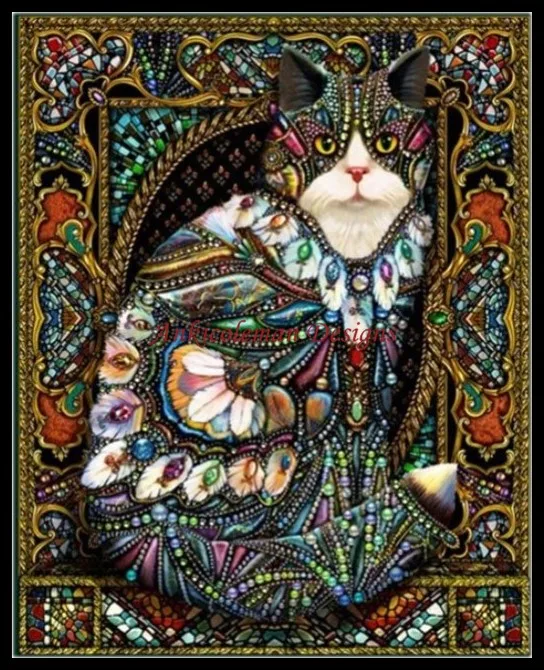 Needlework for embroidery DIY DMC High Quality - Counted Cross Stitch Kits 14 ct Oil painting - The Jeweled Cat
Needlework for embroidery DIY DMC High Quality - Counted Cross Stitch Kits 14 ct Oil painting - The Jeweled Cat