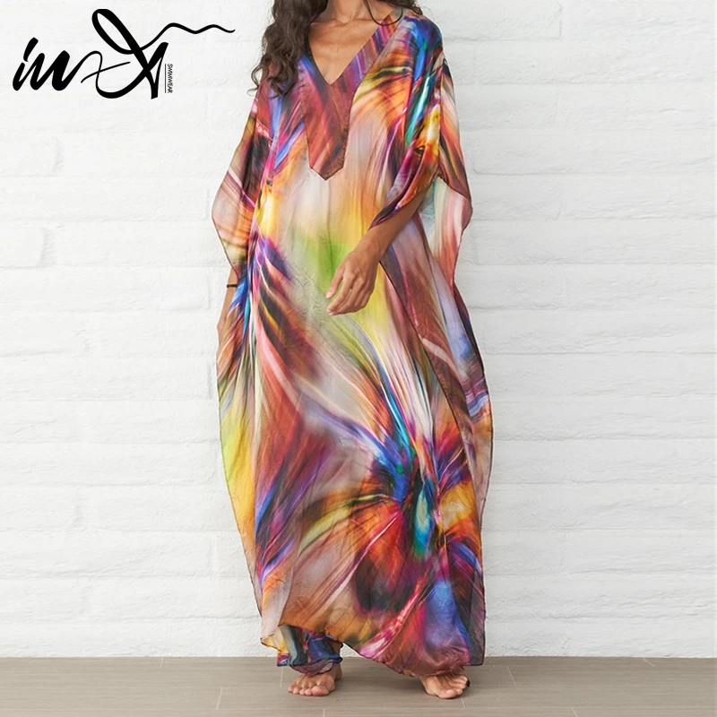 In-X Sarong beach dress 2019 Kaftan chiffon cover up Pareos de Playa Mujer Beach Wear Bikini swimsuit Cover up Robe Plage Tunic
In-X Sarong beach dress 2019 Kaftan chiffon cover up Pareos de Playa Mujer Beach Wear Bikini swimsuit Cover up Robe Plage Tunic