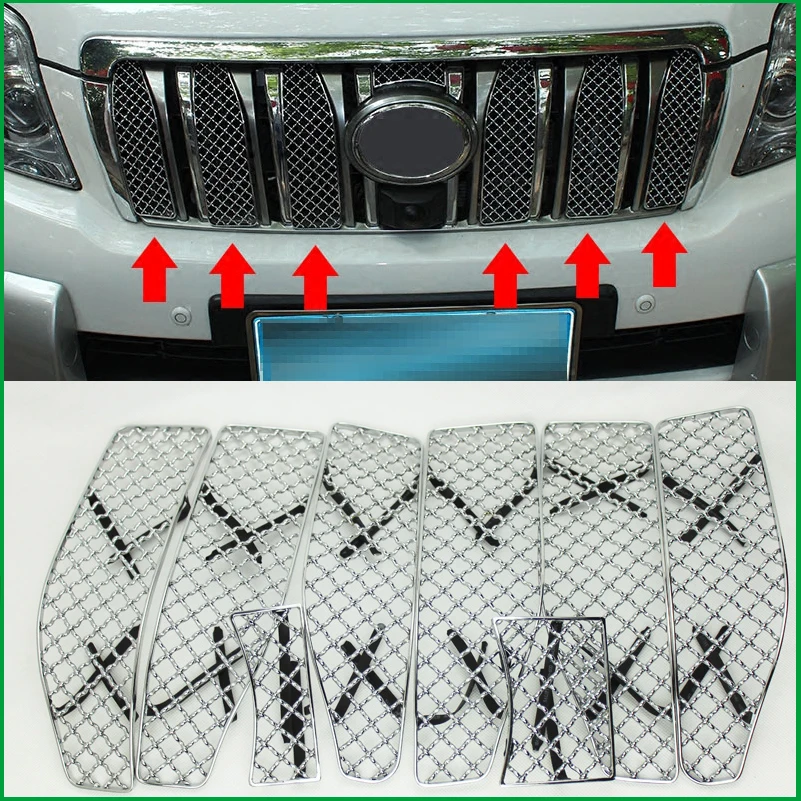 Car styling Stainless Steel Front Honeycomb Grille For Toyota Land Cruiser Prado FJ150 2010-2013 Center grill Trim Accessories
Car styling Stainless Steel Front Honeycomb Grille For Toyota Land Cruiser Prado FJ150 2010-2013 Center grill Trim Accessories