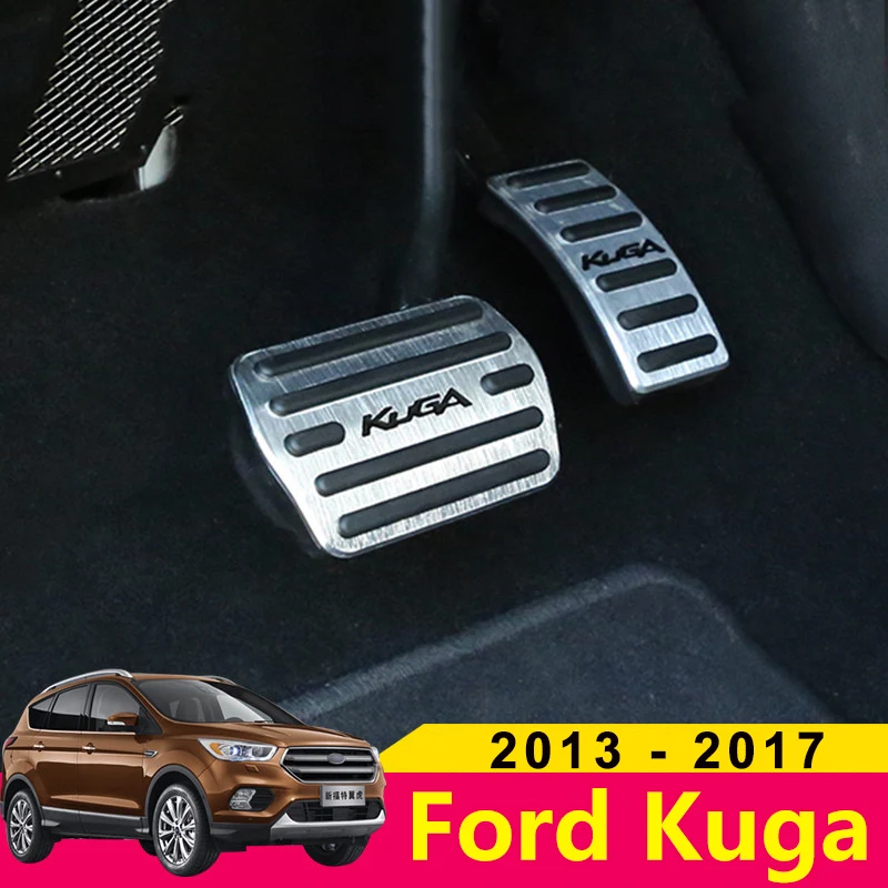 Aluminum alloy Car Accelerator Gas Pedal Brake Pedal Non Slip Pedal Pads Cover AT For Ford Kuga Escape 2013 2014 2015 2016 2017
Aluminum alloy Car Accelerator Gas Pedal Brake Pedal Non Slip Pedal Pads Cover AT For Ford Kuga Escape 2013 2014 2015 2016 2017
