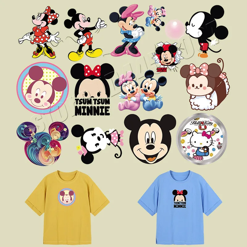 Cartoon Patches Mickey Mouse Minnie Stickers Children Cartoon Sweet Parches On Clothing Cute DIY Washable Applique 21*29.7cm
Cartoon Patches Mickey Mouse Minnie Stickers Children Cartoon Sweet Parches On Clothing Cute DIY Washable Applique 21*29.7cm