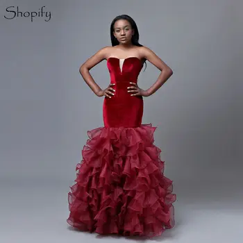 Long Prom Dresses Mermaid Style Sweetheart Velvet Burgundy Floor Length African Girl Prom Dress 2020
Long Prom Dresses Mermaid Style Sweetheart Velvet Burgundy Floor Length African Girl Prom Dress 2020