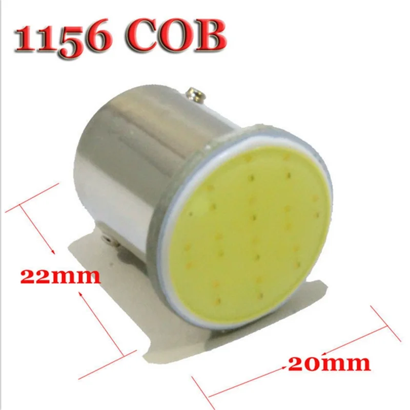 1156 тормозной сигнал авто лампа противотуманная фара для автомобиля COB P21W Led BA15S DC12V