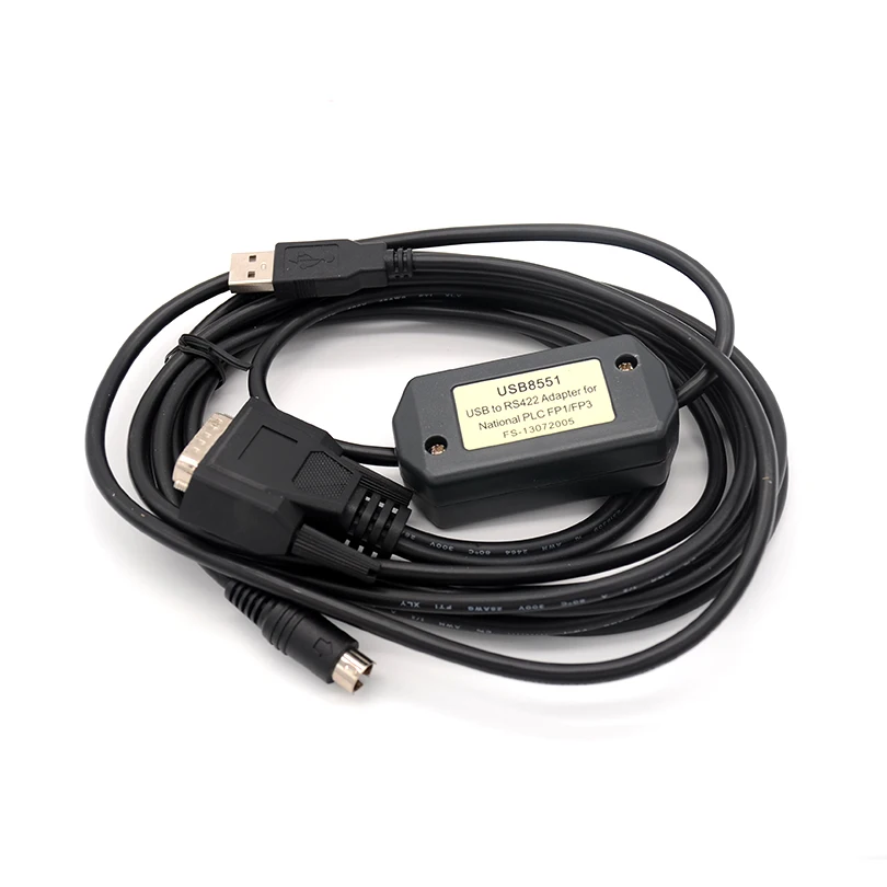 FOURSTAR USB interface Panasonic FP1, FP3/FP5 PLC programming cable 3 meters Direct connection FP1 and FP3/FP5 programming port
FOURSTAR USB interface Panasonic FP1, FP3/FP5 PLC programming cable 3 meters Direct connection FP1 and FP3/FP5 programming port