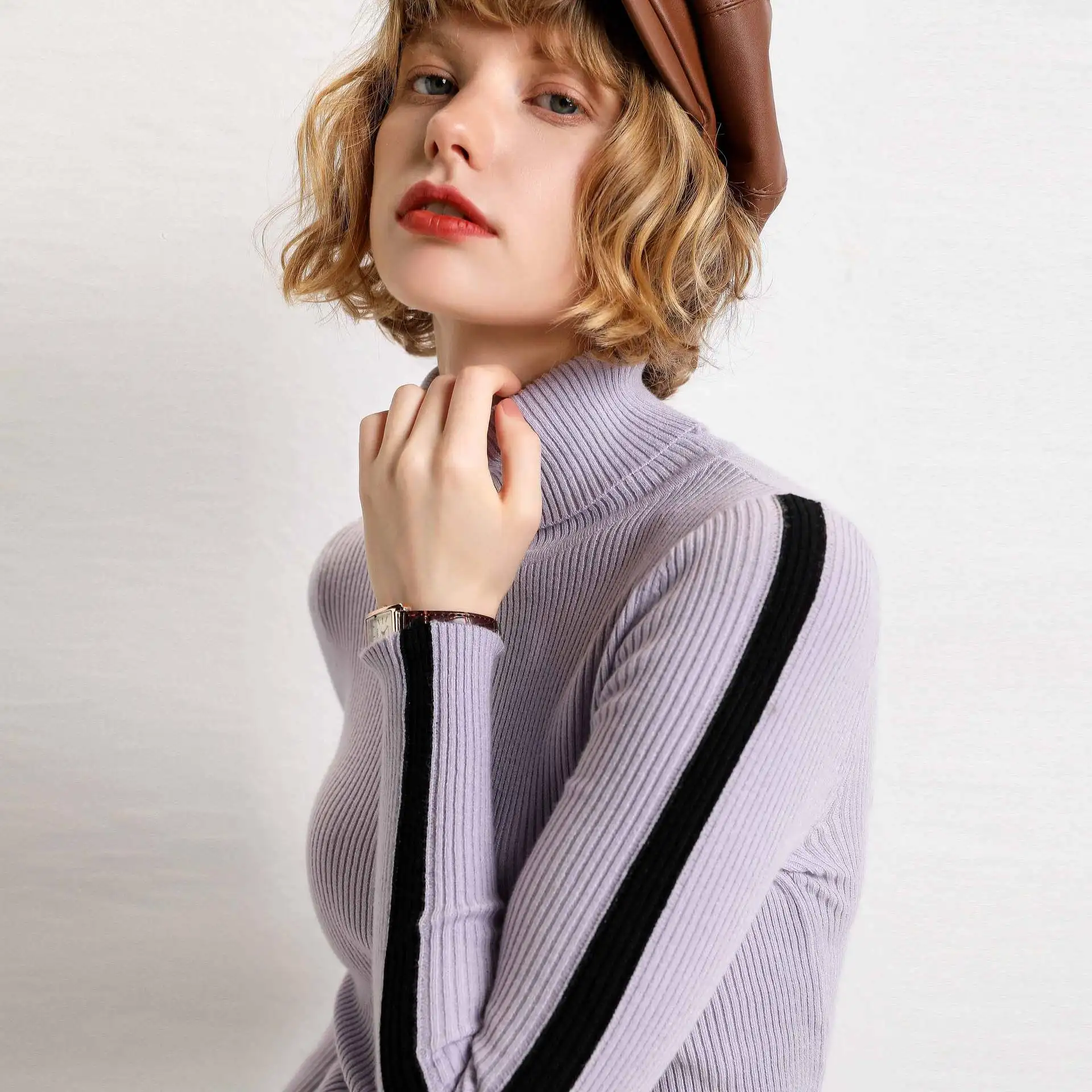 2019 Autumn Women Sweater Knitted Black Striped Jumper Pull Femme Long Sleeve Turtleneck Women Sweater And Pullovers Tricot
2019 Autumn Women Sweater Knitted Black Striped Jumper Pull Femme Long Sleeve Turtleneck Women Sweater And Pullovers Tricot