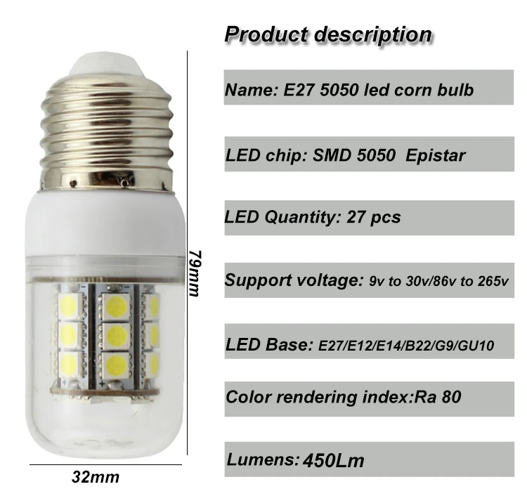 Viewi Lampadina Led E27 E14 B22 Gu10 G9 Ac Dc 12v 24v White Bulb Light 5050 12 24 Volt 5w Candle Corn Bulbs Lighting Home Lamp Aliexpress